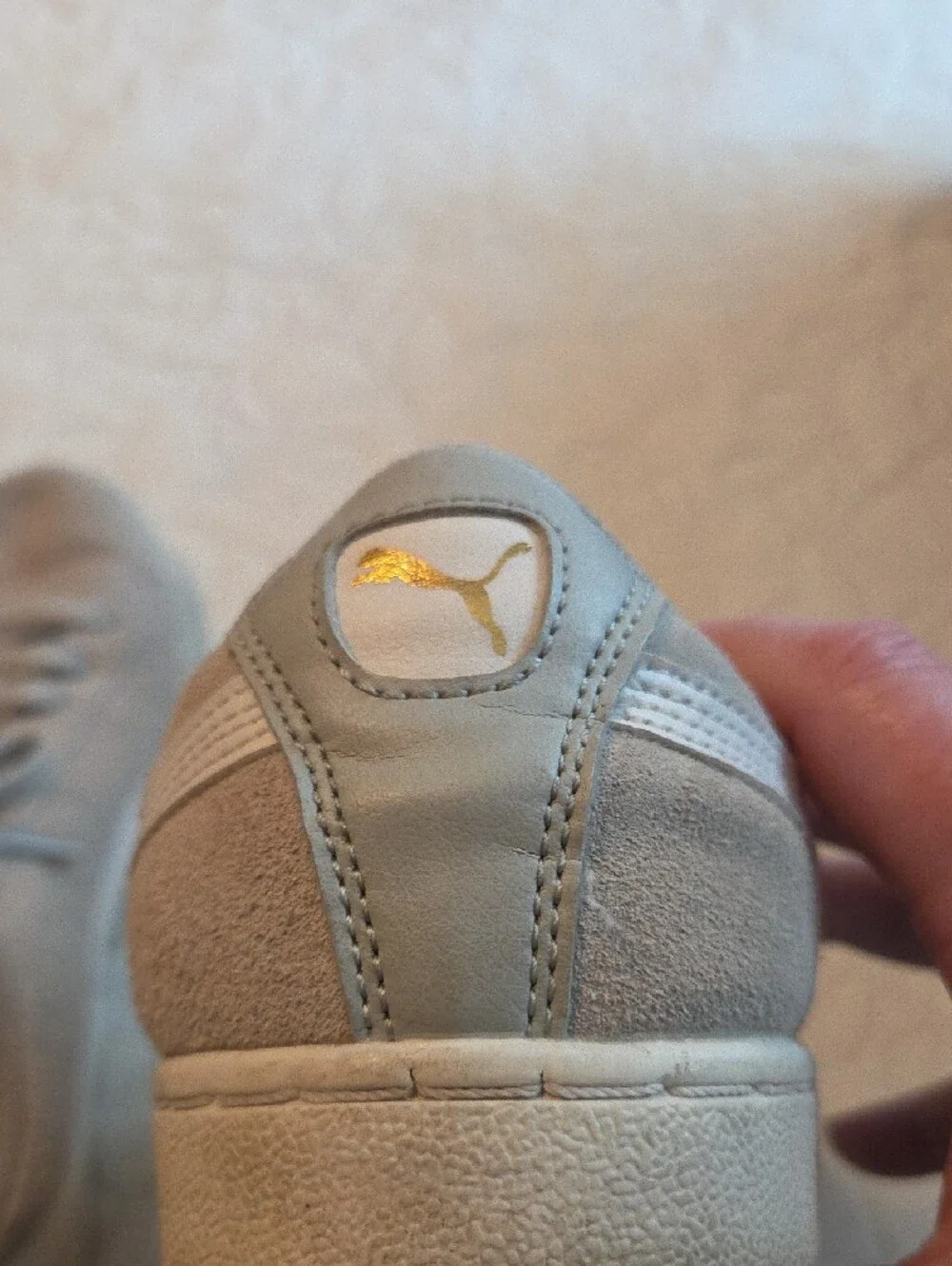 Puma Light Tan Women's Suede Sneakers